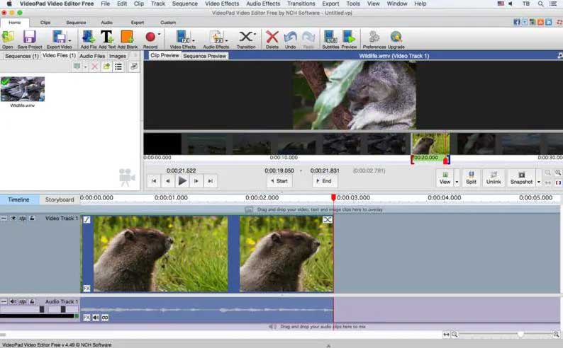 VideoPad Video Editor
