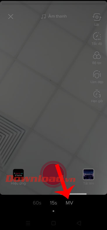 Nhấn vào mục MV