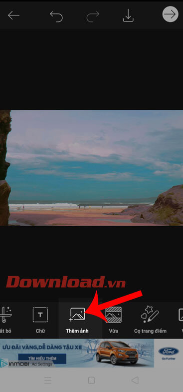 Ấn vào mục Thêm ảnh