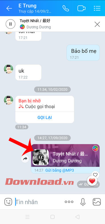 Ấn nút Play để nghe nhạc