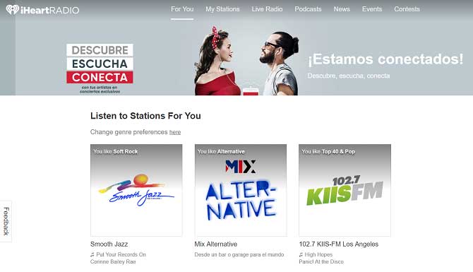 IHeartRadio là app nghe nhạc hay