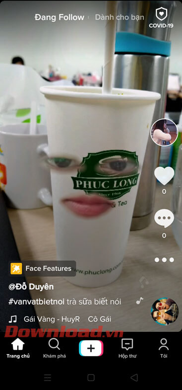 Video đã được đăng lên TikTok