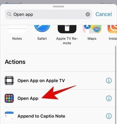 Chọn app muốn mở trên iOS 14