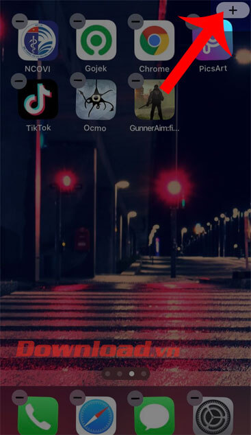 Nhấn vào biểu tượng dấu cộng