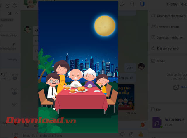 Nhấn vào nhãn dán