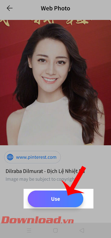 Nhấn vào nút Use