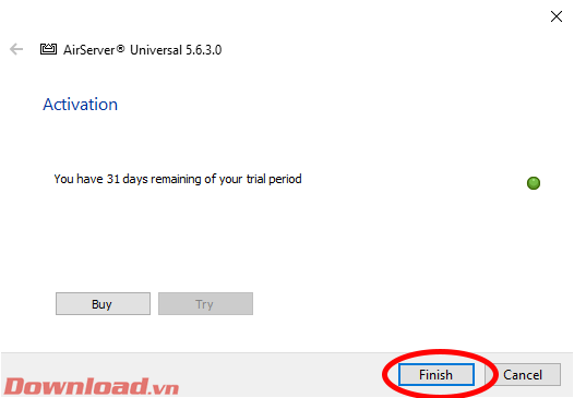 Cài đặt AirServer