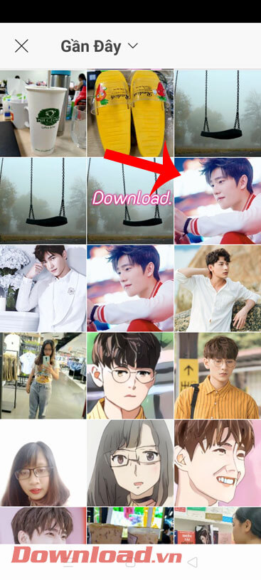 Mở ảnh có chứa khuôn mặt