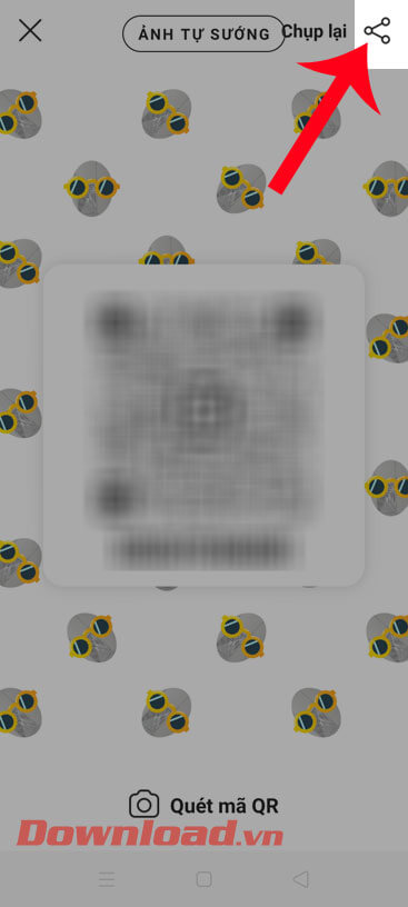 Chia sẻ mã QR cho mọi người