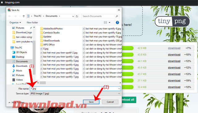 Đặt tên file hình ảnh và ấn nút Save