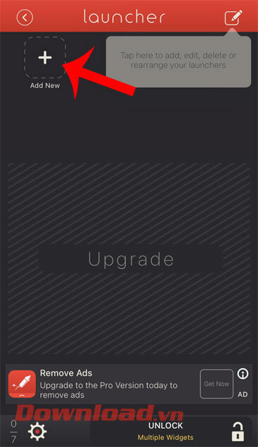 Nhấn vào biểu tượng dấu "+"