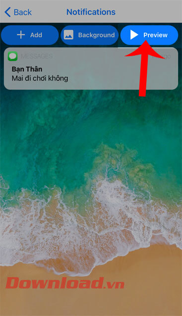 Ấn vào nút Preview