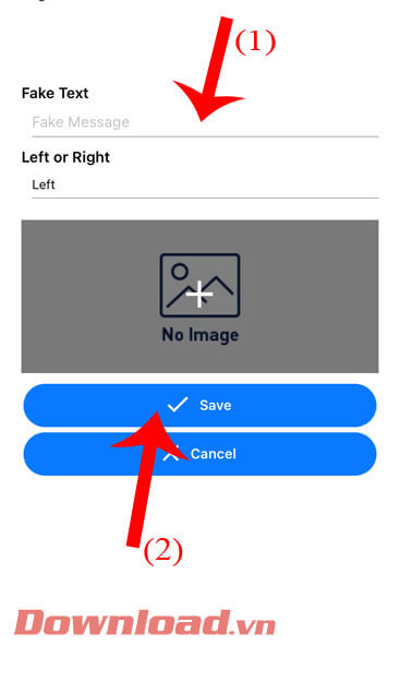 Tạo nội dung tin nhắn giả