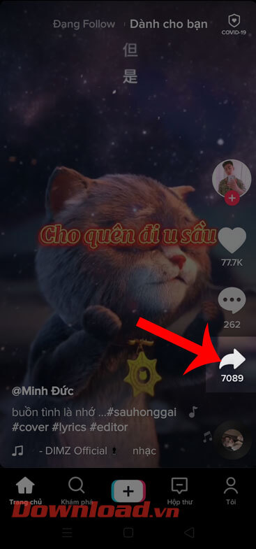Hướng dẫn tải nhạc từ video TikTok về điện thoại