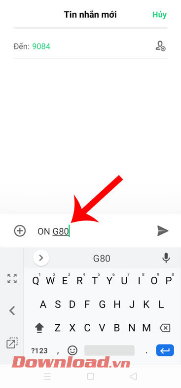 Cú pháp đăng kỳ gói cước G80