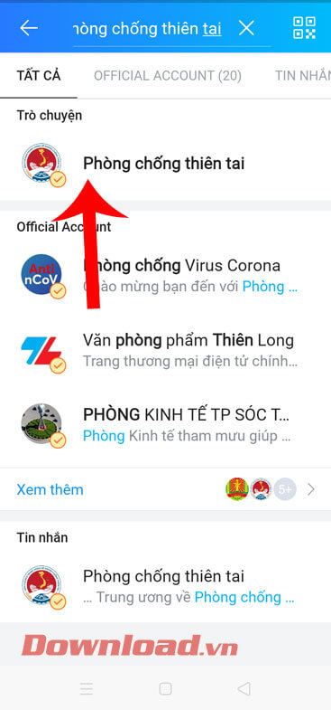 Gõ từ khóa "Phòng chống thiên tai"