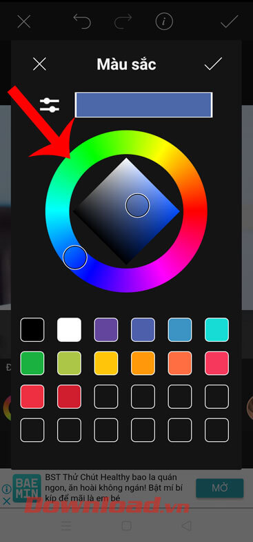 Di chuyển hai chấm tròn