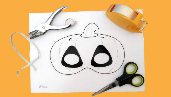 Vẽ mặt nạ Halloween