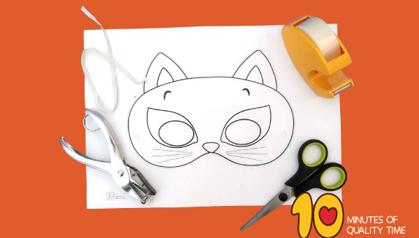 Tô màu mặt nạ Halloween