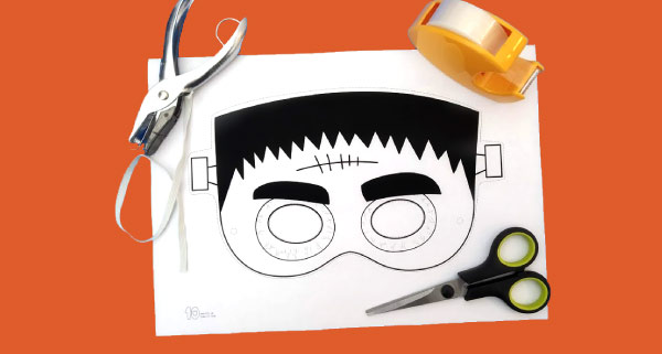 Tô màu mặt nạ Halloween đẹp