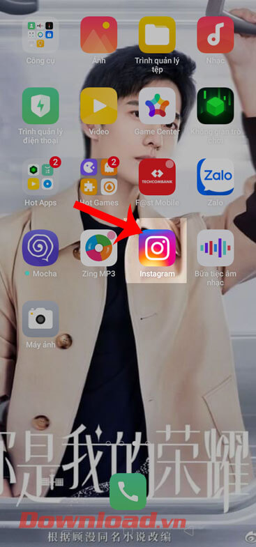 Mở ứng dụng Instagram
