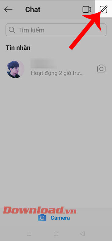 Ấn vào biểu tượng chiếc bút