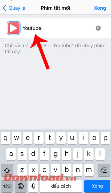 Đặt tên và biểu tượng cho ứng dụng