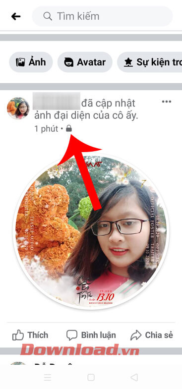 Thay đổi avatar Facebook không ai biết