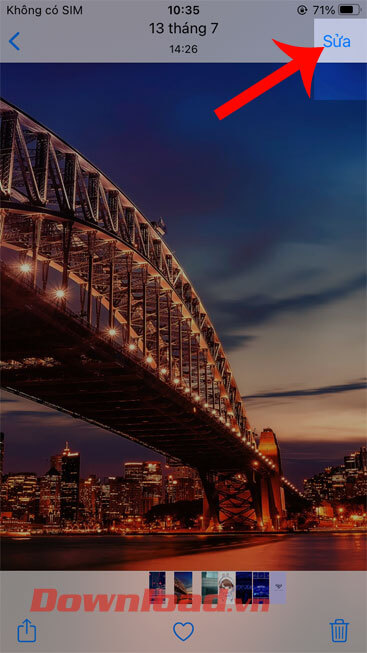 Nhấn vài nút Sửa