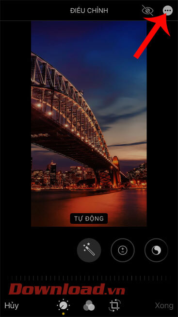 Ấn vào biểu tượng ba chấm
