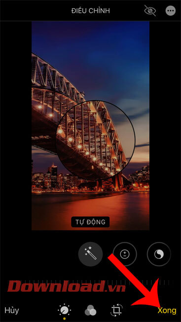 Nhấn vào nút Xong