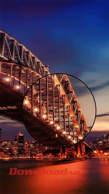 Hình ảnh đã thêm kính lúp