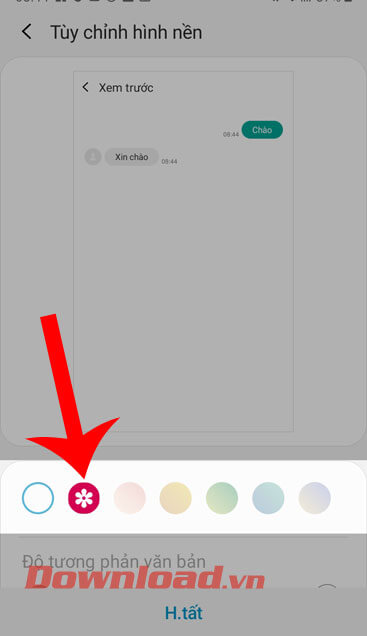 Ấn vào biểu tượng thư viện ảnh