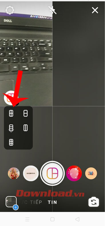 Chọn bố cục cho hình ảnh