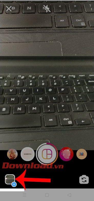 Nhấn và o biểu tượng dấu cộng màu xanh