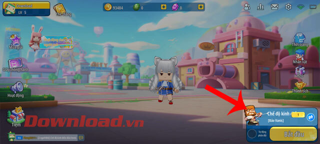 Nhấn vào mục Chế độ