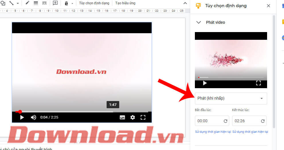 Định dạng lại video