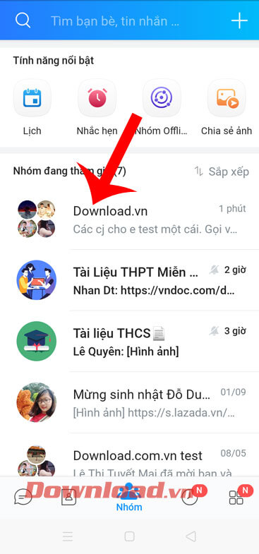 Hướng dẫn gọi video nhóm trên Zalo