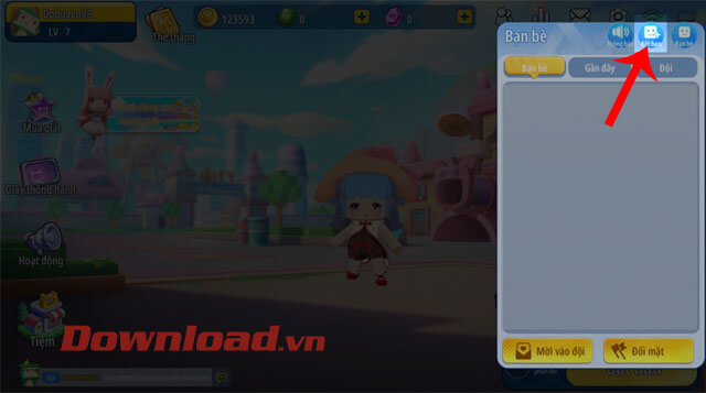 Ấn vào mục Kết bạn