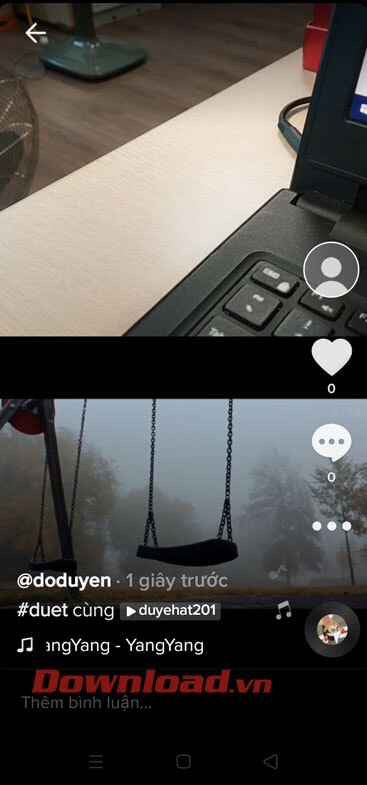 Video đã được đăng lên TikTok