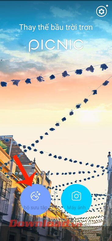 Nhấn vào mục Bộ sưu tập