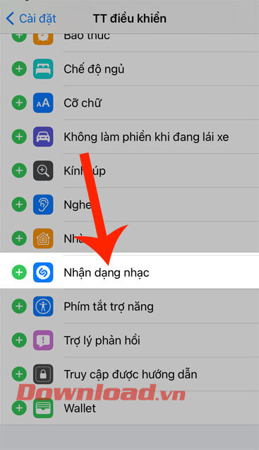 Ấn vào mục Nhận diện nhạc