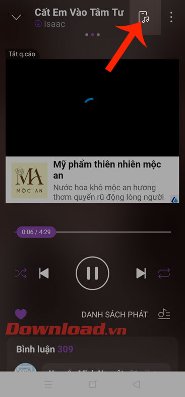 Ấn vào biểu tượng điện thoại 