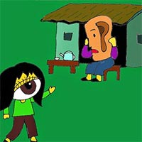 Văn mẫu lớp 6: Đóng vai Mắt kể lại truyện Chân, Tay, Tai, Mắt, Miệng