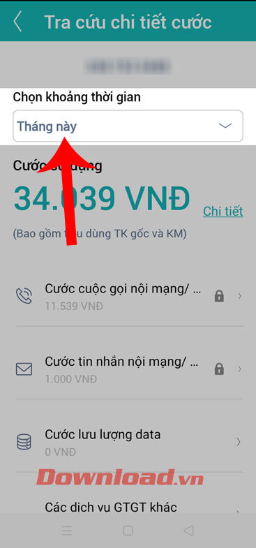 Chọn khoảng thời gian