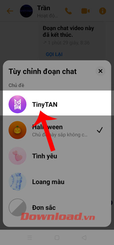 Chọn chủ đề TinyTan