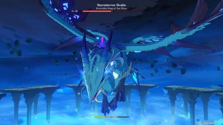 Stormterror Dvalin trong Genshin Impact