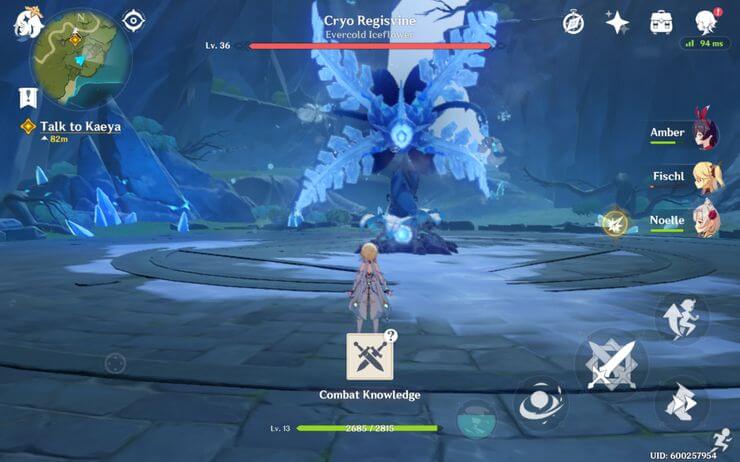 Cryo Regisvine trong Genshin Impact