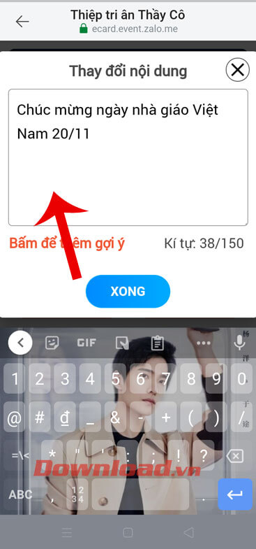 Viết lại lời chúc