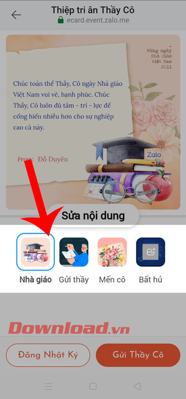 Chọn mẫu thiệp